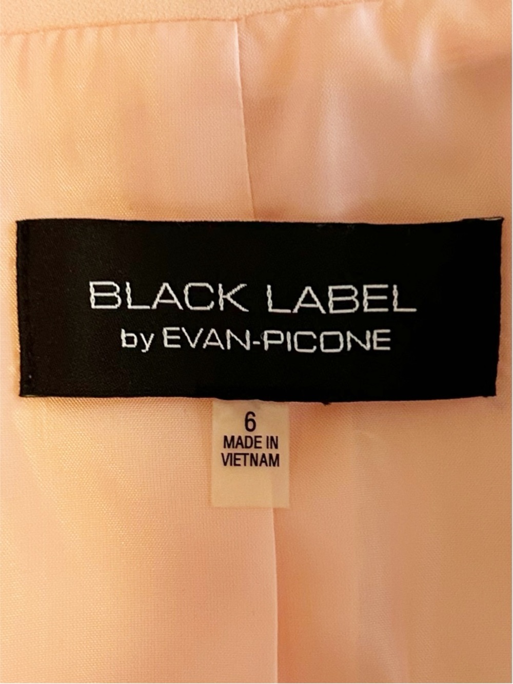 Evan Picone‎ Black Label 3/4 Sleeve Career Professional Blazer Women’s SZ 6 Pink - Picture 5 of 7